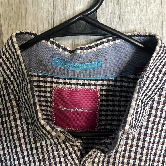 Tommy Bahama Shirt Men’s‎ Large Check Button Up Beach Wear Casual Comfort L - Picture 3 of 7